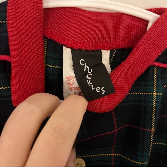 (4 for $20) Vintage Chuckles plaid jumpsuit - Picture 2 of 3